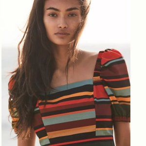 Farm Rio Ari Cropped Blouse  - Farm Rio for Anthropologie - RARE - Size L